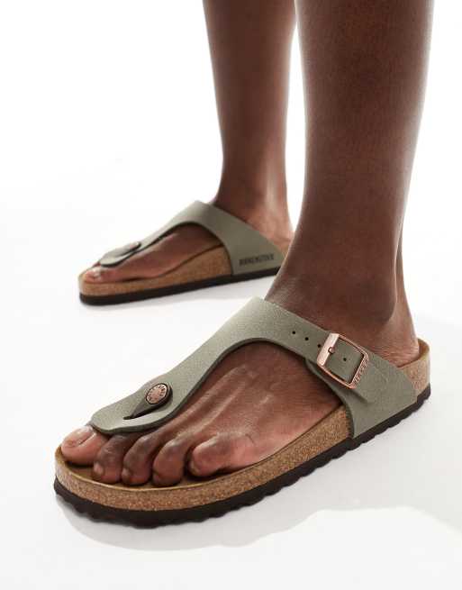 Birkenstock - Gizeh - Sandales en cuir Birko-Flor - Taupe ciré, 4 de 4