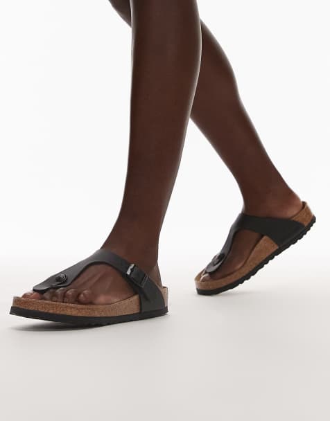 Birkenstock - Gizeh - Sandali neri - view 1