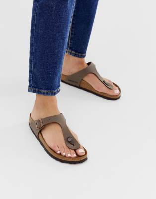 birkenstock gizeh mocha womens