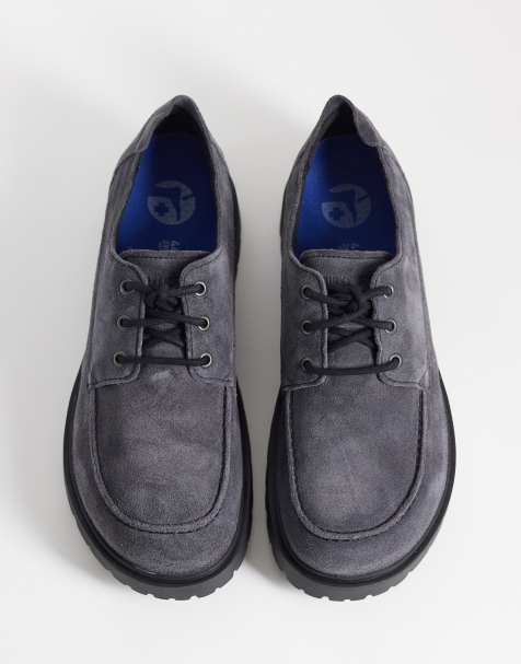 Birkenstock - Highwood - Chaussures en daim avec bout mocassin - Gris anthracite - view 1