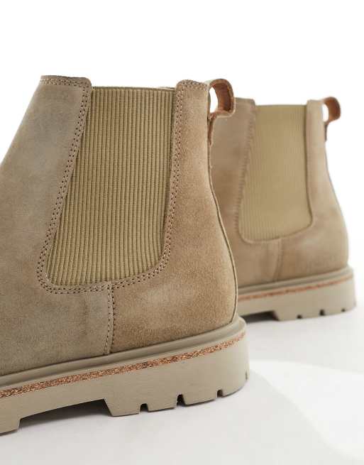 Taupe suede hot sale chelsea boots