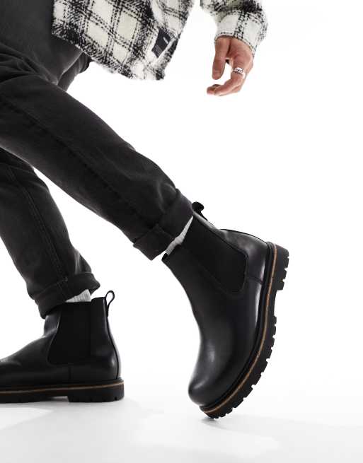Birkenstock - Highwood - Chelsea-støvler i sort læder