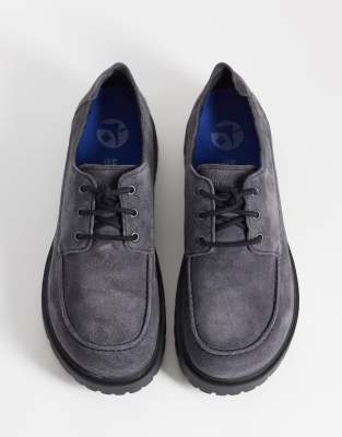 Highwood Moc Toe - Schnürschuhe in Anthrazit-Grau Grau 40