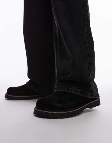 Birkenstock – Highwood – Svarta chelseaboots i mocka - view 1