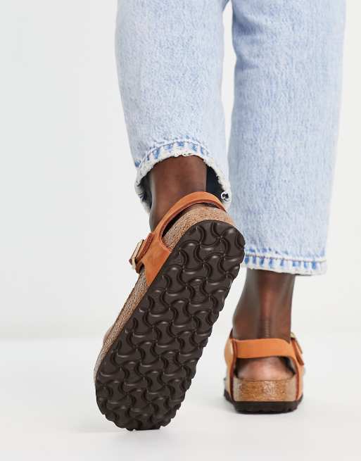 Birkenstock - Kairo - Sandales plates en nubuck souple - Pécan, 2 de 4