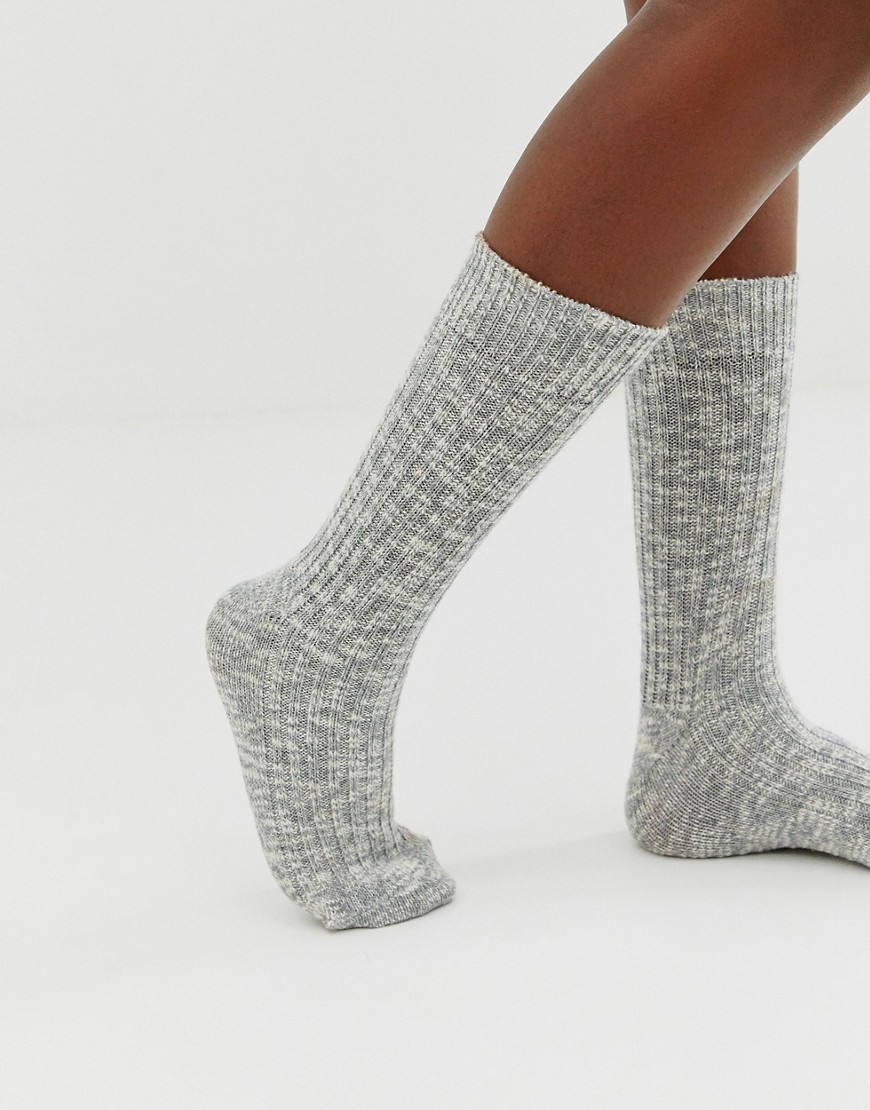 Birkenstock - Katoenen sokken in grijs