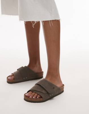  Kyoto sandal in concrete grey suede/leather