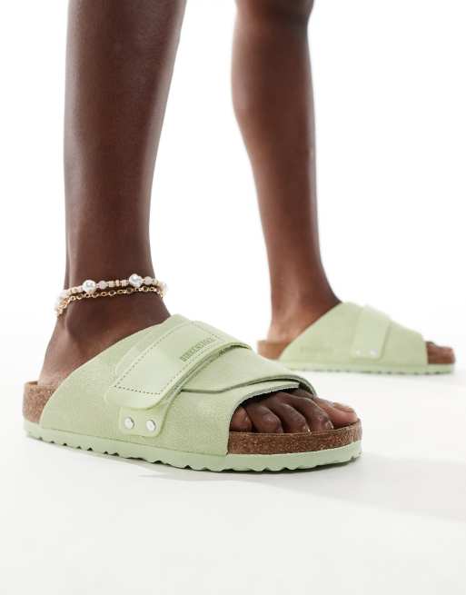Birkenstock Kyoto sandals in green, 4 of 4