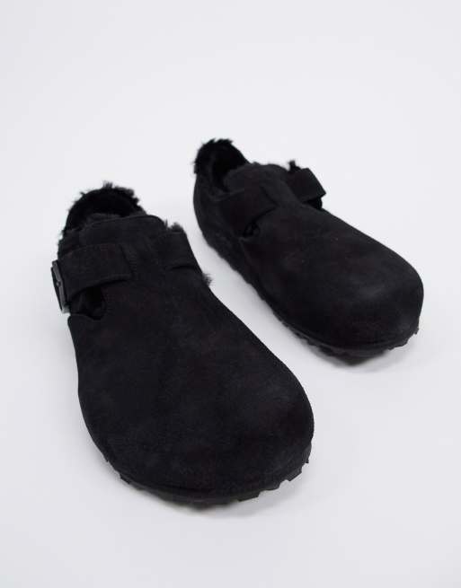 Birkenstock london deals shearling black