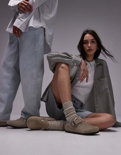 Birkenstock London - Uniseks schoenen in taupe - view 1