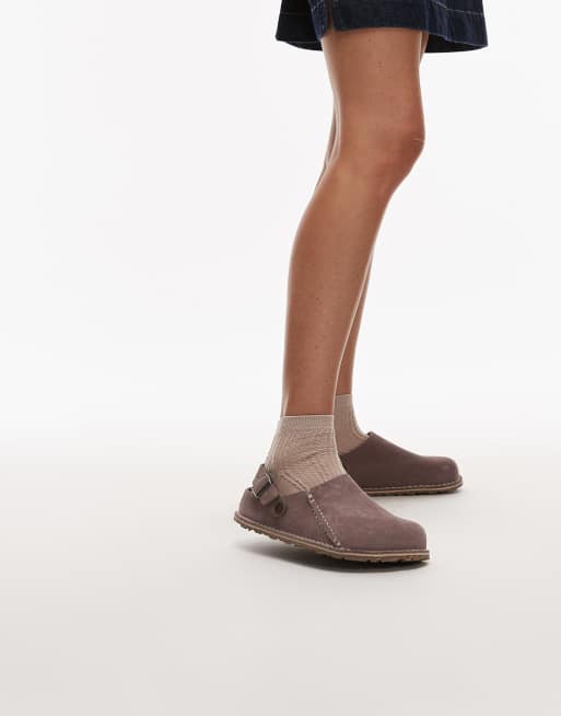 Birkenstock - Lutry - Scarpe in camoscio viola slavato, 2 di 4