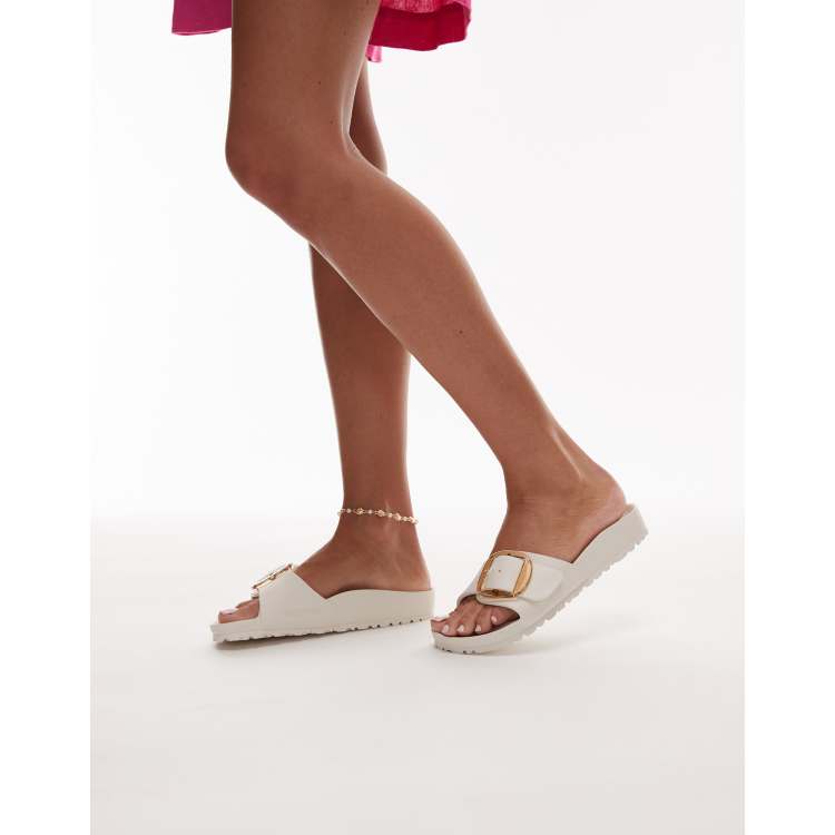 Birkenstock Madrid big buckle EVA sandals in eggshell ASOS