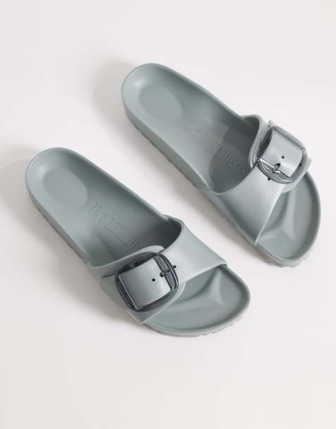 Birkenstock - Madrid - EVA sandalen met grote gesp in puur saliegroen - view 1