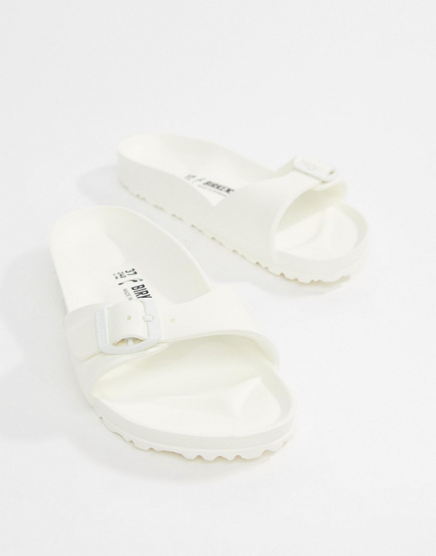 Birkenstock - Madrid Eva - Witte platte slippers