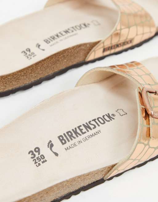 Rose gold birkenstock discount madrid