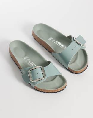 Madrid - Sandalen in reinem Salbeigrün-Blau Blau 38