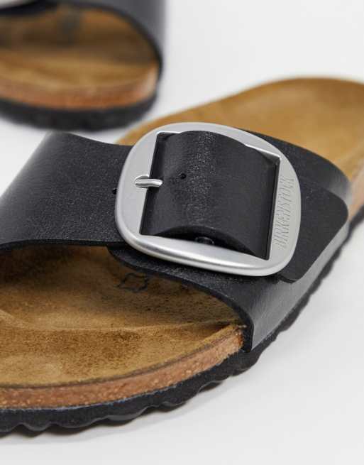 Birkenstock – Madrid – Sandalen in Schwarz mit großer Schnalle, 2 von 4