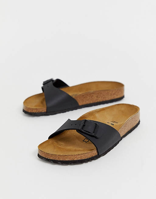 Birkenstock Madrid slide sandals in black