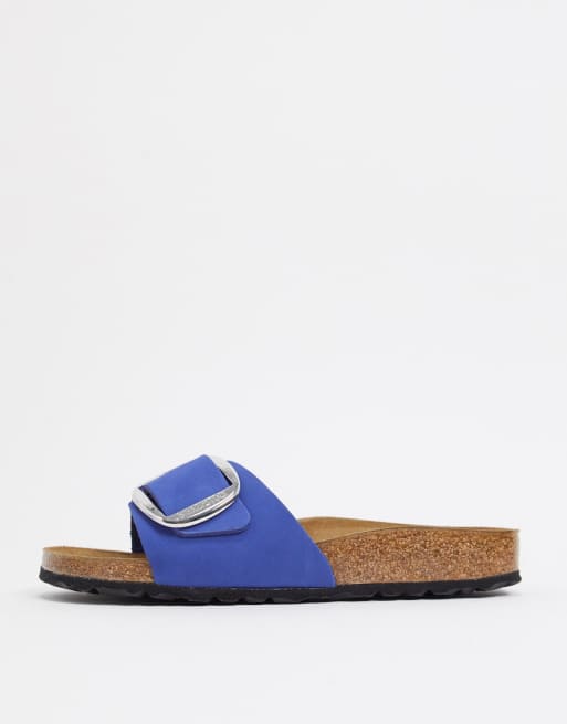 Birkenstock Madrid slide sandals in blue