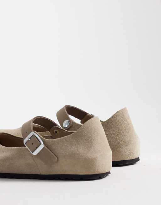 Birkenstock - Mantova - Merceditas marrón topo de ante, 4 de 4