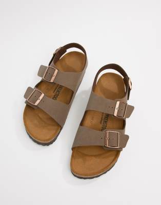 Birkenstock Birkenstock Milano birko-flor nubuck sandals-Brown