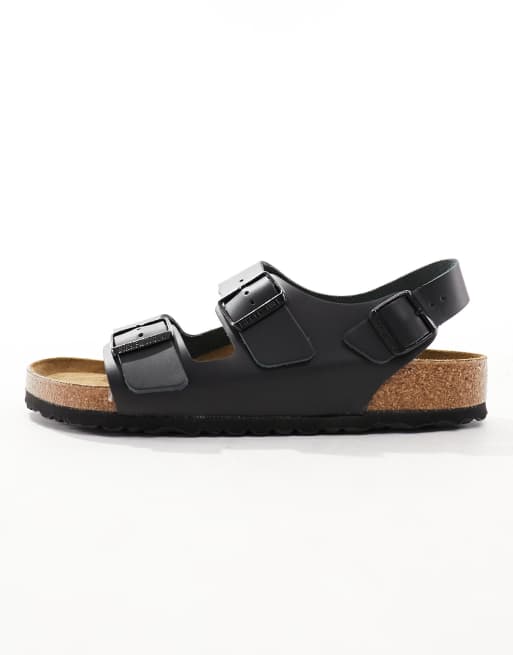Birkenstock - Milano - Birko-flor sandalen in zwart , 2 van 4