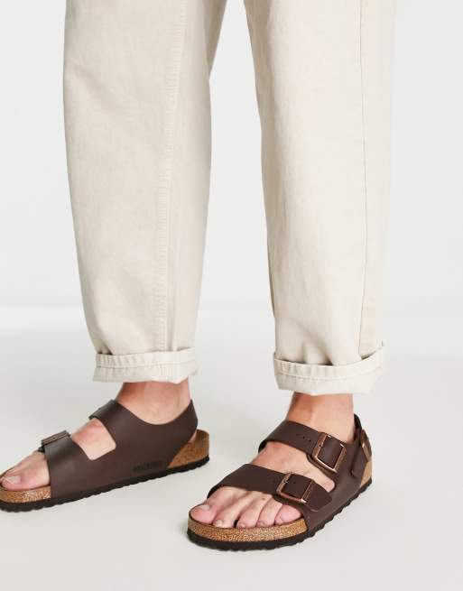 Birkenstock – Milano – Burko-flor – Bruna sandaler
