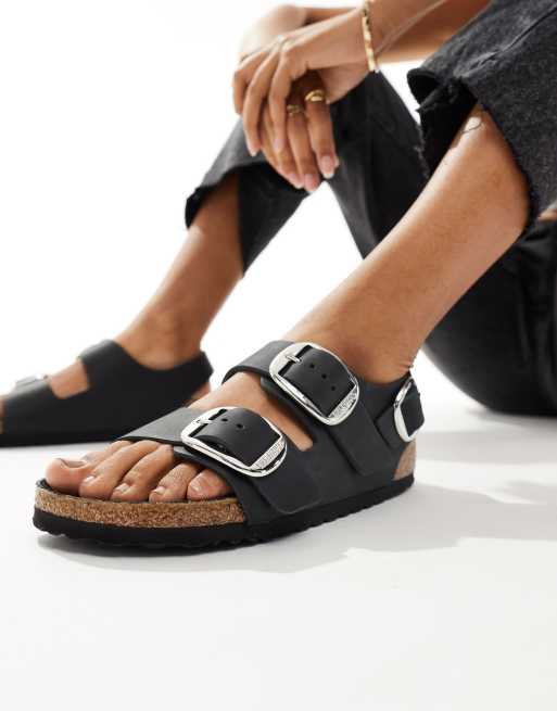 Birkenstock milano leather black online