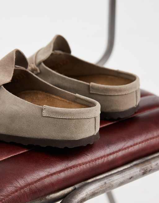 Birkenstock Naples suède loafer in taupe, 4 van 4