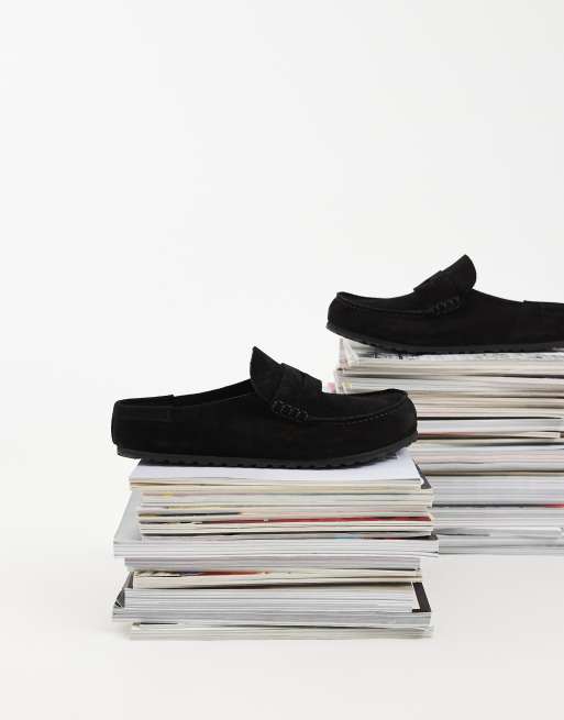 Birkenstock Naples wrapped loafer in black suede, 3 of 4