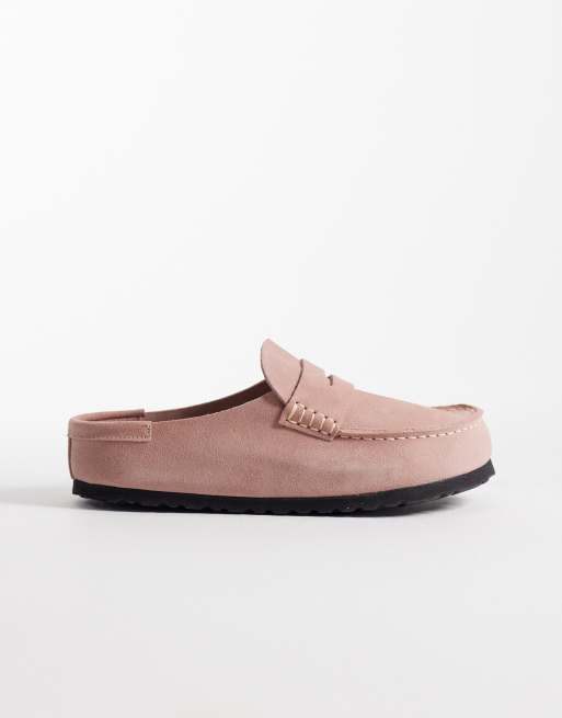 Birkenstock Naples wrapped loafers in pink clay suede, 3 of 7