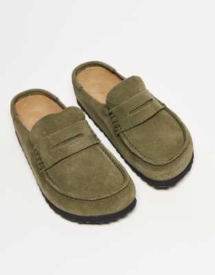 Birkenstock - Naples Wrapped - Mocassins unisexes étroits - Thym-Vert