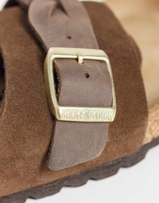 Birkenstock – Oita – Bruna, flätade sandaler i mocka, 3 av 4