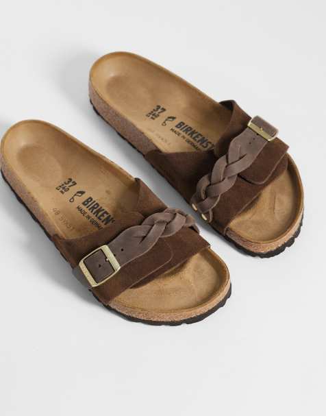 Birkenstock - Oita - Sandales en daim à détail tressé - Marron - view 1