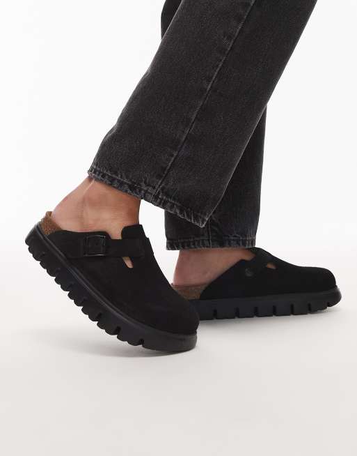 Birkenstock – Papillio Boston – Czarne chodaki na platformie