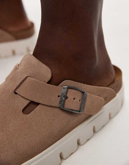 Birkenstock Papillio Boston platform clogs in sand, 2 of 4
