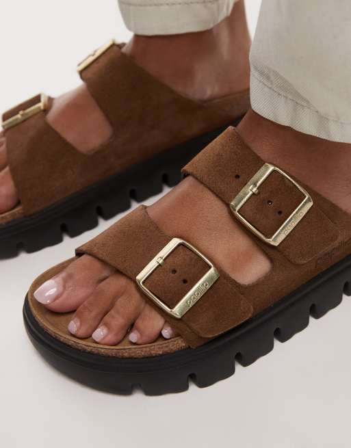Birkenstock – Papillio – Sandalen in der Farbe Dark Tea mit dicker Sohle, 2 von 4