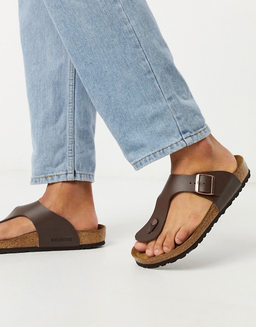Birkenstock ramses birko-flor sandals in dark brown