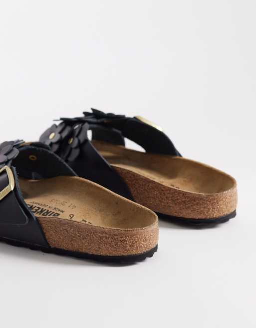 Birkenstock - Siena Flower - Sorte sandaler, 4 af 4