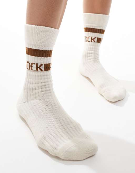 Birkenstock Tennis cotton unisex socks in beige, 3 of 4