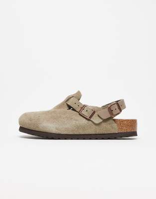 Birkenstock - Tokio - Sabots unisexes en daim - Taupe-Neutre
