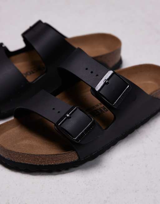 Birkenstock Unisex Arizona birko flor sandals in black