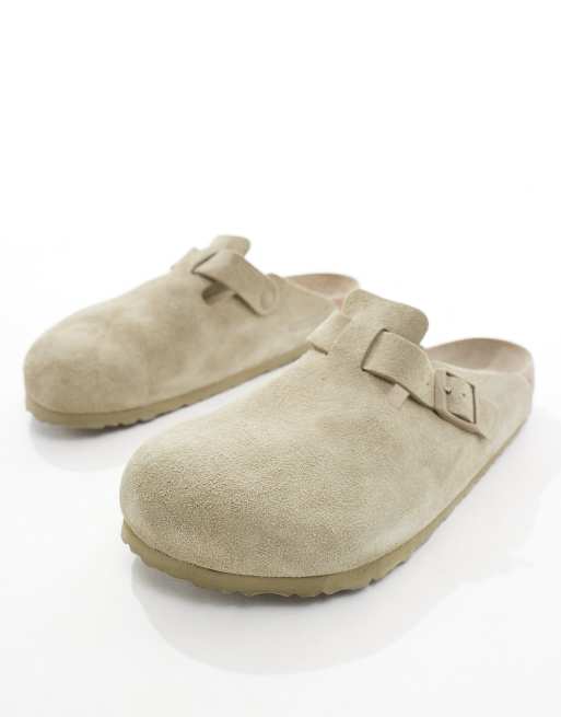 Birkenstock unisex Boston clogs in faded khaki ASOS