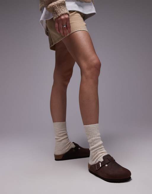 Birkenstock unisex Boston clogs in habana oiled leather | ASOS