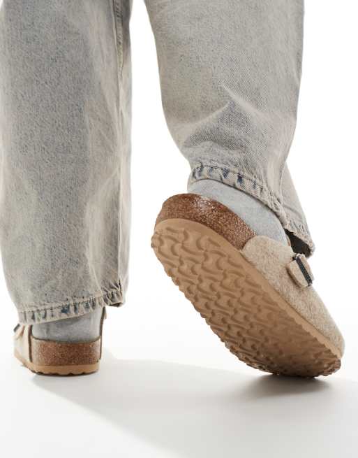 Birkenstock unisex Boston clogs in stone wool