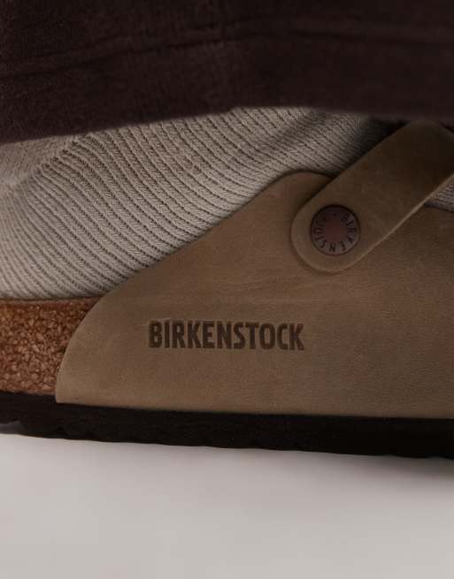 Birkenstock unisex Boston clogs in tobacco oiled leather