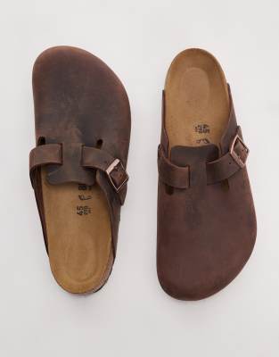 Birkenstock Birkenstock unisex Boston regular fit clogs in habanna brown