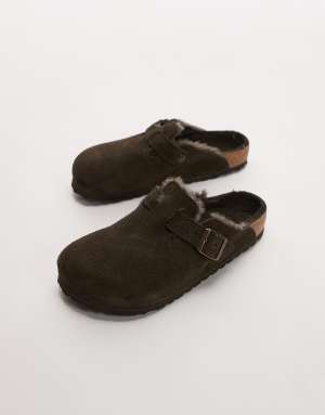 Birkenstock Unisex Boston shearling clogs in mocca