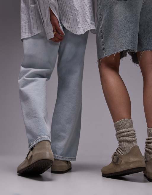 Birkenstock - Unisex - London - Gråbrune sko, 3 af 4