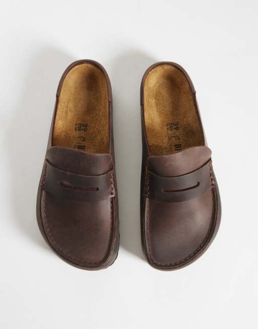 Birkenstock unisex Naples läderträskor i habanna brown, 4 av 4